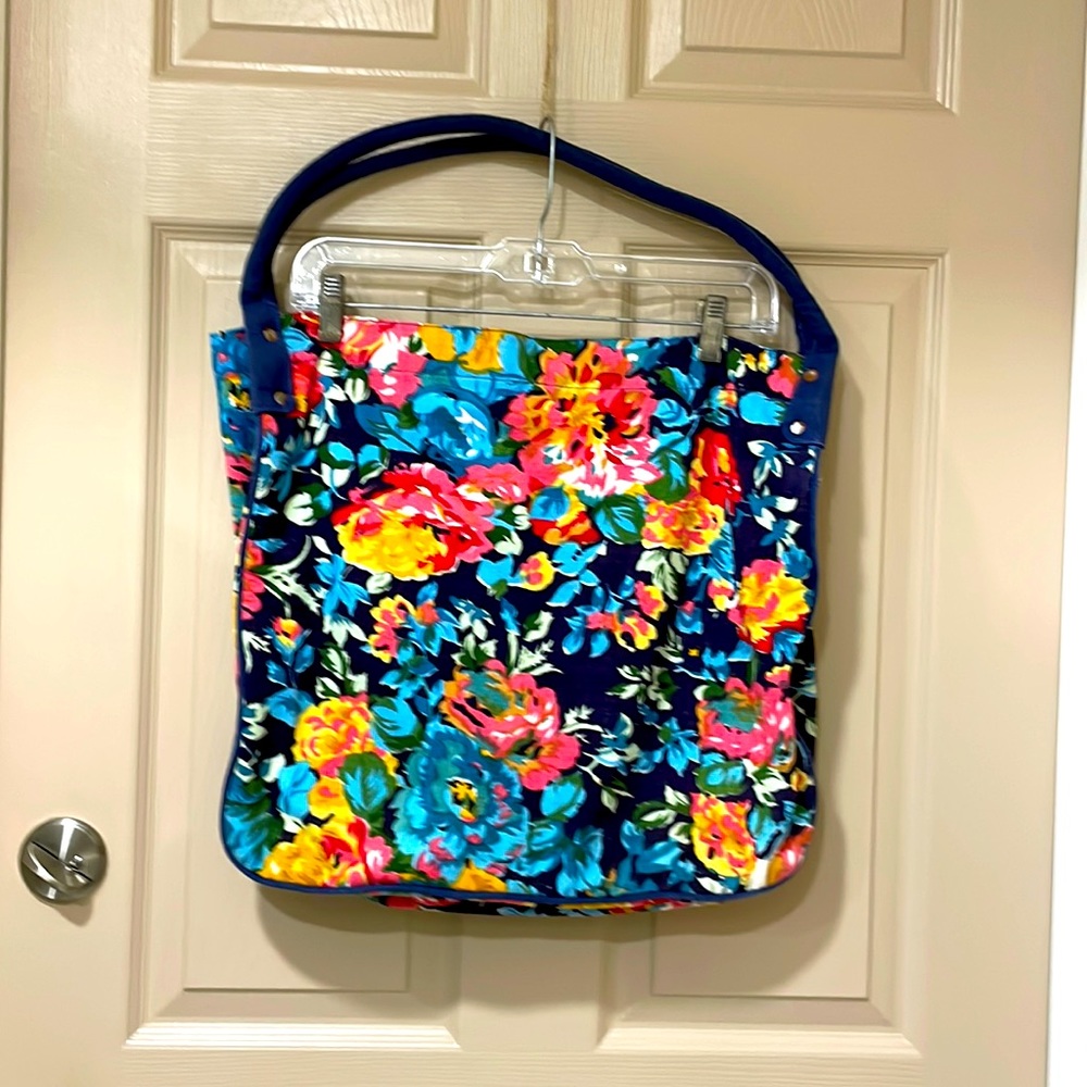 Vintage April Cornell for Cornell Trading cotton market bag. Shopping.